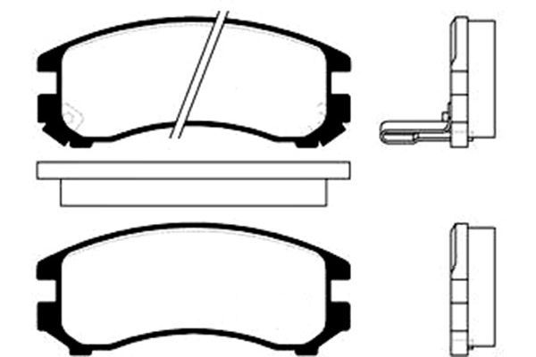KAVO PARTS Комплект тормозных колодок, дисковый тормоз BP-8503
